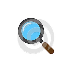 Magnifying glass icon vector, filled flat sign, solid colorful