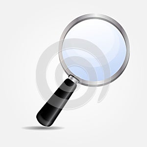 Magnifying glass icon vector illustration