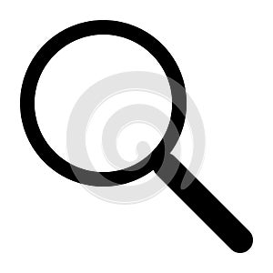 Magnifying glass icon. Vector illustration isolated on white background