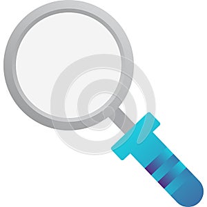 Magnifying glass icon vector isolated on white