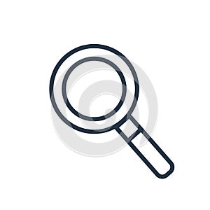 Magnifying glass icon vector isolated on white background, Magnifying glass sign