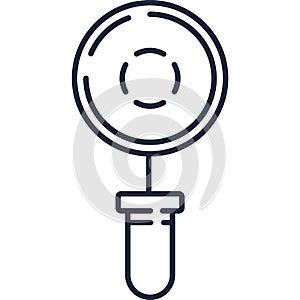 Magnifying glass icon vector web search symbol