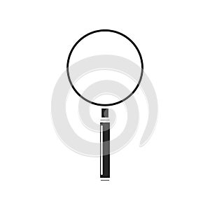 Magnifying glass icon on white background, for any occasion