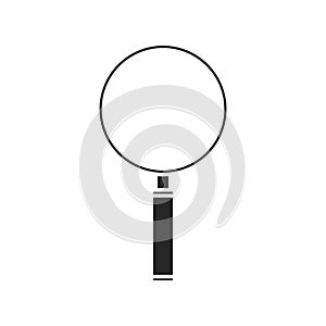 Magnifying glass icon on white background, for any occasion