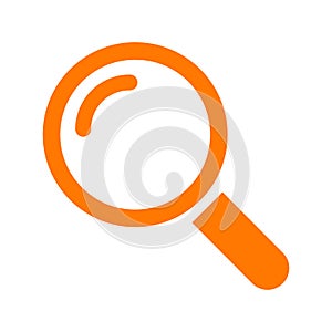Magnifying glass icon, zoom find focus symbol, loupe web equipment sign vector illustration