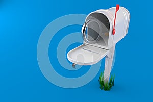 Magnifying glass inside mailbox