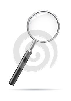 Magnifying glass isolated