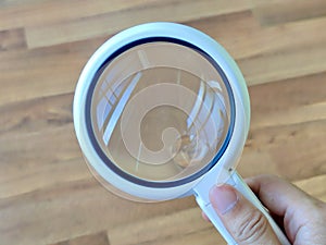 Magnifying glass isolated