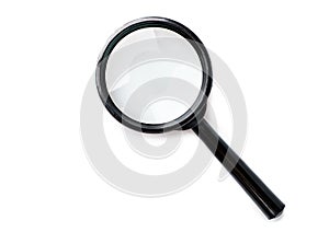 Magnifying glass isolated