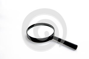 Magnifying glass isolated on white