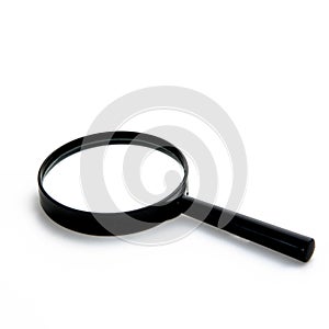 Magnifying glass isolated on white