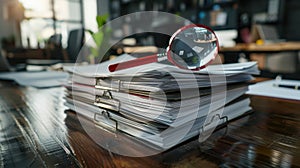 The Magnifying Glass on Papers.AI generated image