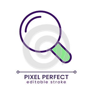 Magnifying glass pixel perfect RGB color icon