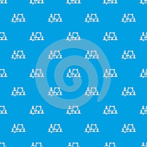 Magnifying glass searching pattern seamless blue
