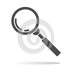 Magnifying glass, set of magnifying glass icon, loupe. Vector