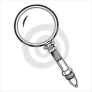 magnifying glass vector