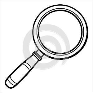 magnifying glass vector