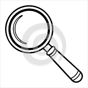 magnifying glass vector