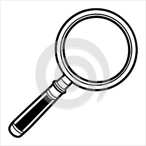 magnifying glass vector