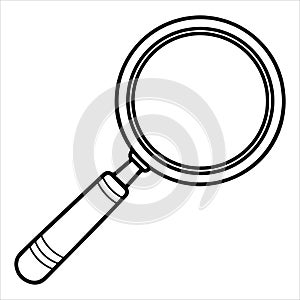 magnifying glass vector