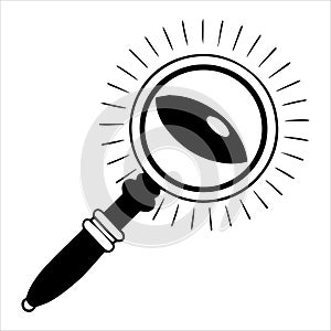 magnifying glass vector