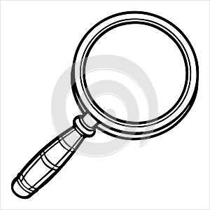 magnifying glass vector