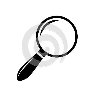 Magnifying glass vector icon. magnifier illustration symbol. search logo or sign. For web sites or mobile device.