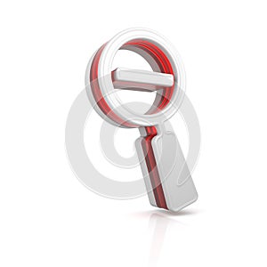 Magnifying glass web icon