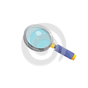 magnifying vector element design template