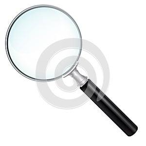 Magnifying Vector Glass - Vector Illustration