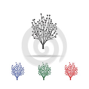 Magnolia tree icon. Elements of trees in multi colored icons. Premium quality graphic design icon. Simple icon for websites, web d