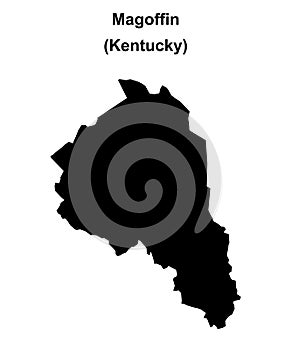 Magoffin outline map