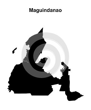 Maguindanao outline map