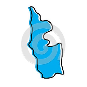 Magway Region of myanmar vector map illustration