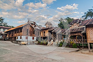 Maha Nanda Kantha Monastery in Myauk Myo neighborhood of Hsipaw, Myanm