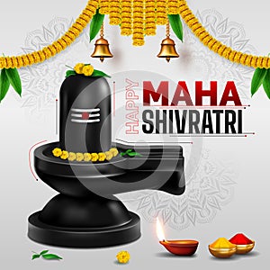 maha shivratri indian religious devotional festival post template