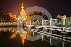 Maha Wizaya Paya, near the Shwedagon Paya, Yangoon, Myanmar.