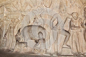 Mahabalipuram cave sculpture