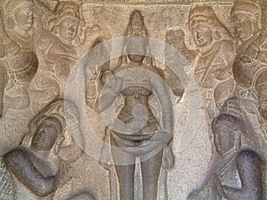 Mahabalipuram Temple Bass-Relief