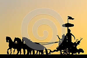 Mahabharata silhouette