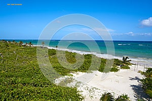 Mahahual Caribbean beach in Costa Maya