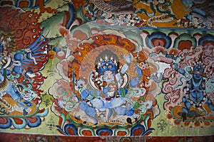 Mahakala , Four-hands , Buddhist protector , Bhutan