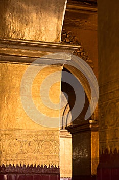 The Mahamuni Buddha Temple, Mandalay, Myanmar Burma12/12/2015 interiors