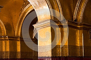 The Mahamuni Buddha Temple, Mandalay, Myanmar Burma12/12/2015 interiors