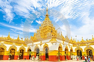 The Mahamuni Pagoda Complex in mandalay, myanmar burma