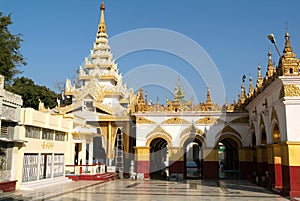 The Mahamuni Pagoda or Mahamuni Buddha temple at Mandalay