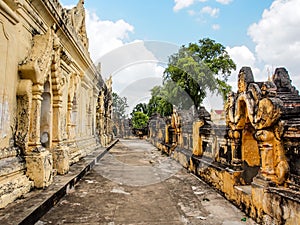 Mahar Aung Mye Bon San monastery, the ancient monastery in Inwa, Mandalay, Myanmar 8