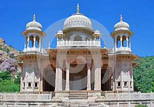 Maharaja Sawai Mansingh II, museum trust the city palace . Gatore Ki Chhatriyan, Jaipur, India