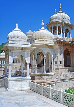 Maharaja Sawai Mansingh II, museum trust the city palace . Gatore Ki Chhatriyan, Jaipur, India