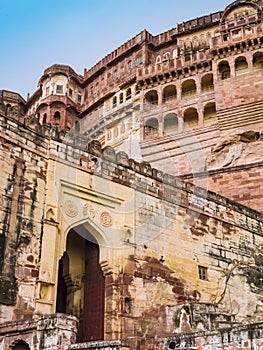 Maharajah Palace in Mehrangarh fort, Jodphur, Rajasthan, India